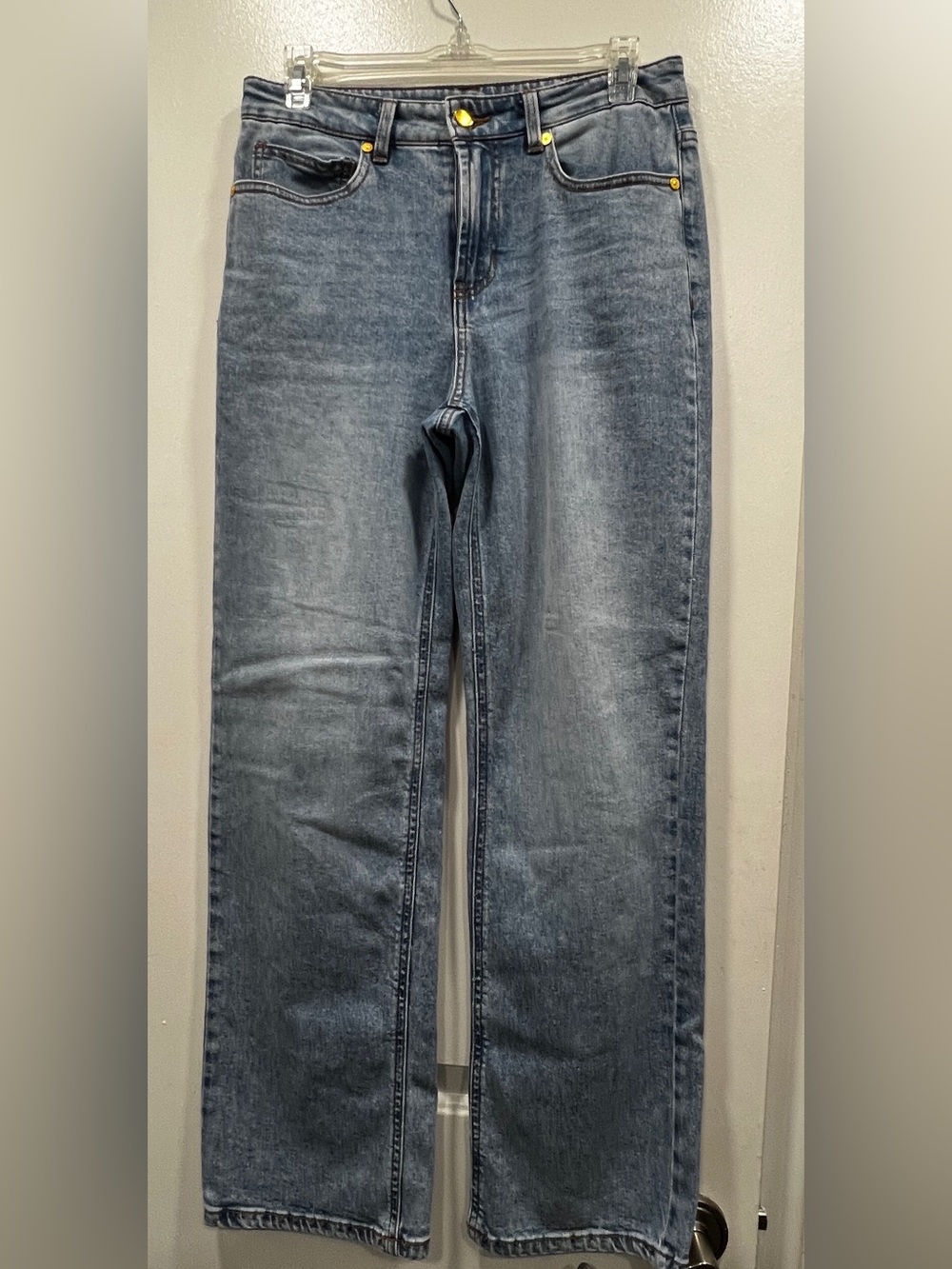 OAT New York Women's Mid-Wash Straight Leg Jeans Size 4/27